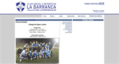 Desktop Screenshot of ligafutbolsantarosa.com.ar