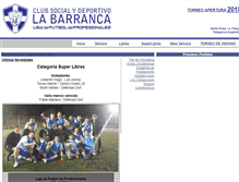 Tablet Screenshot of ligafutbolsantarosa.com.ar